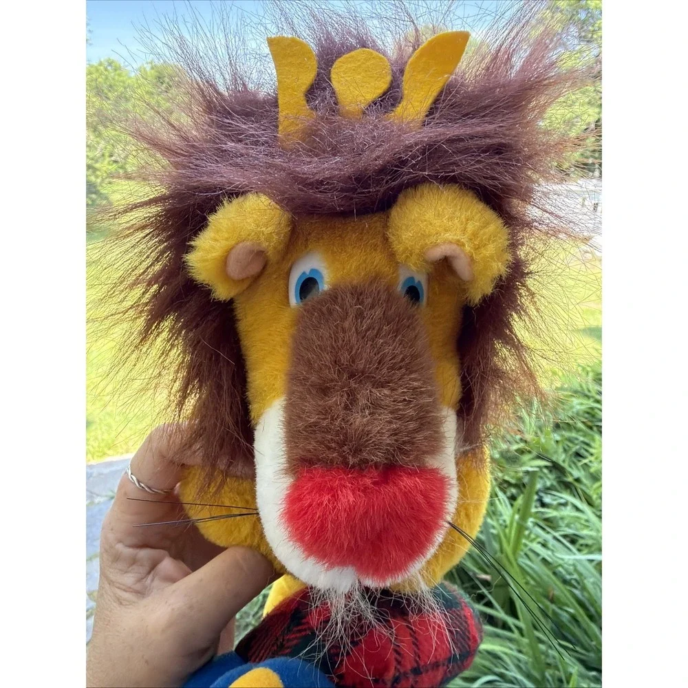 Vintage M/S Scotia Prince Cruise Ferry Lion Mascot Stuffed Bagpipes Souvenir